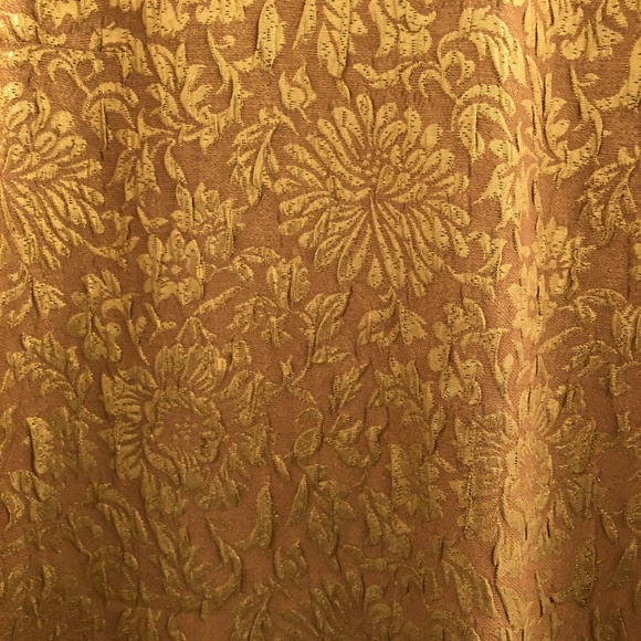 J. Crew Gold Floral Jacquard Top - Picture 6 of 6